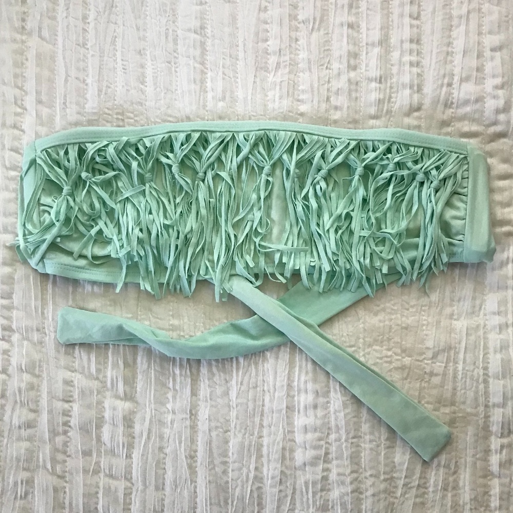 LSpace Dolly Fringe Bandeau Bikini Top